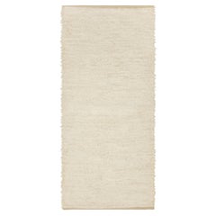 Tapis de bain en coton tissé plat - Crème Large