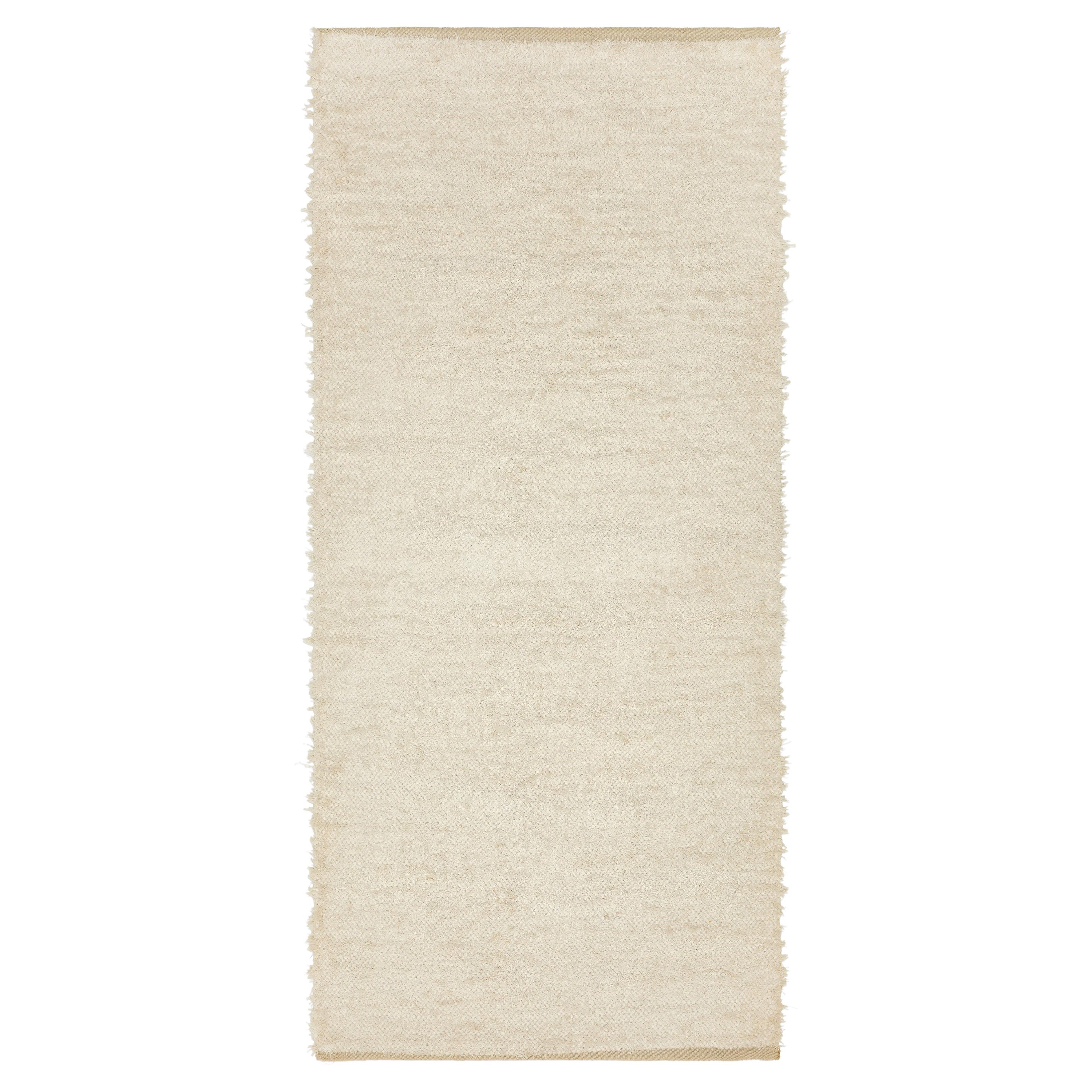 Tapis de bain en coton tissé plat - Crème Petit