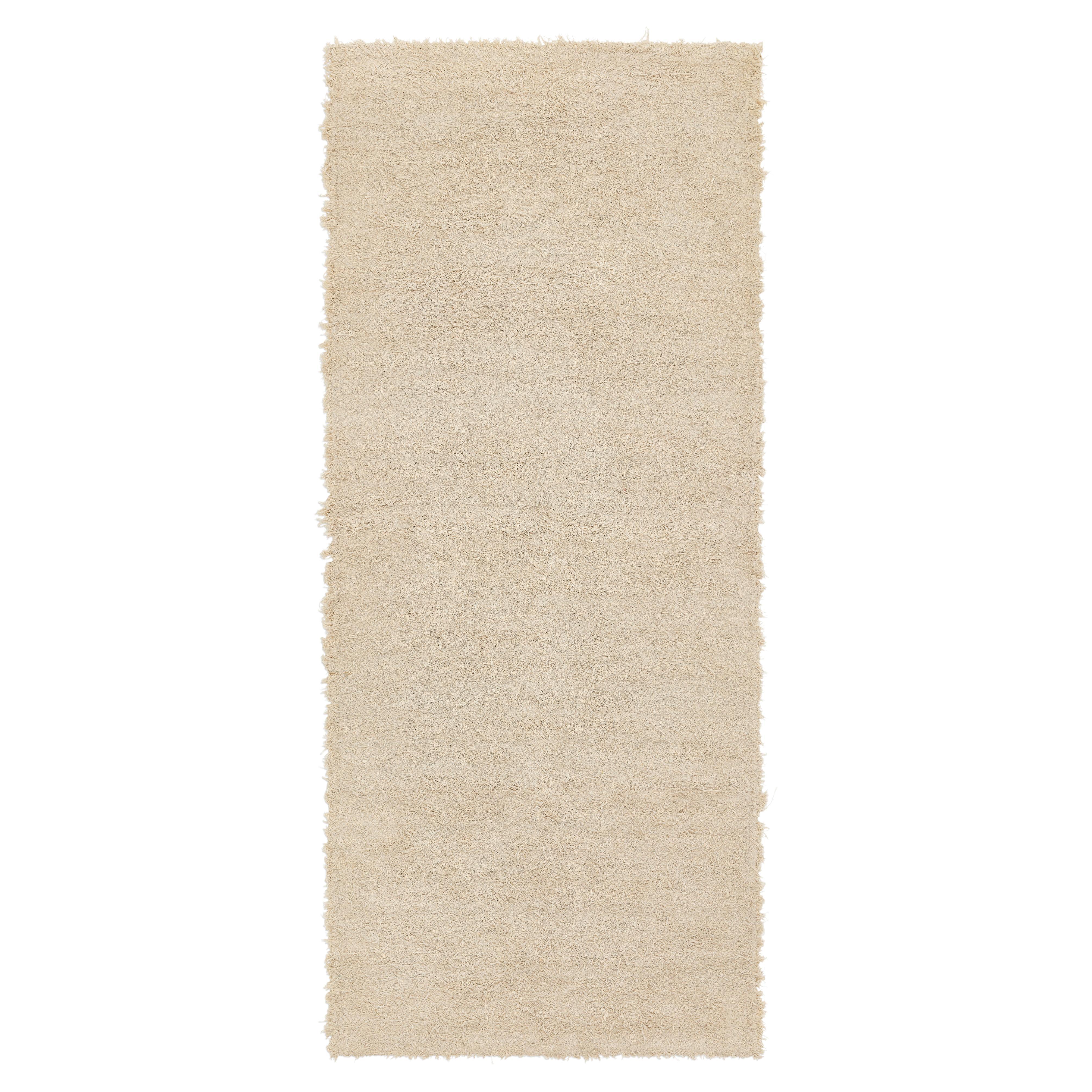 Cotton Flatweave Bath Mat - Taupe Large For Sale