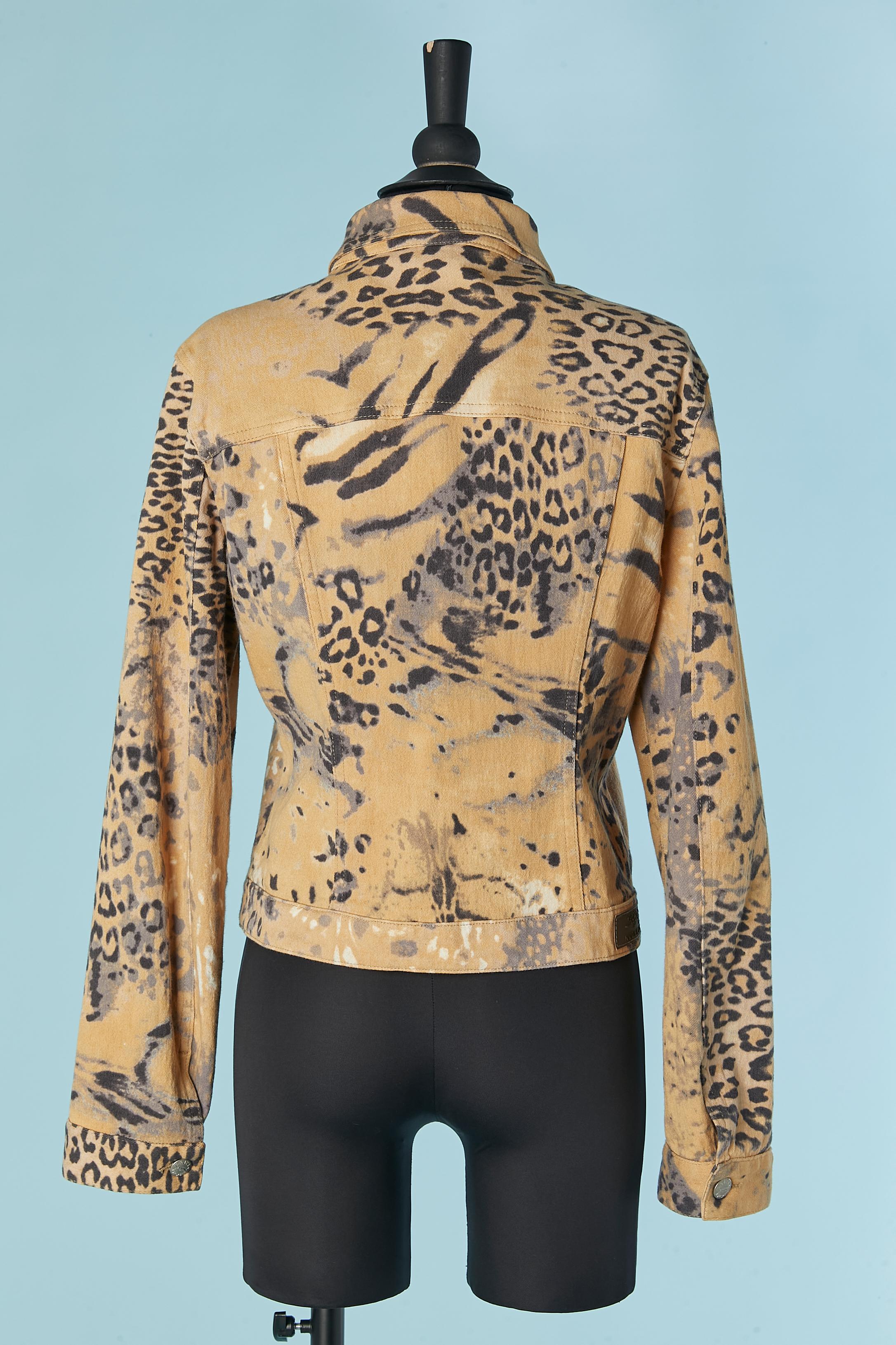 Baumwolljacke mit Tierprint KRIZIA JEANS im Angebot 1