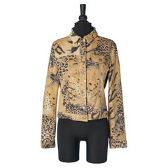 Cotton jacket with animal print KRIZIA JEANS