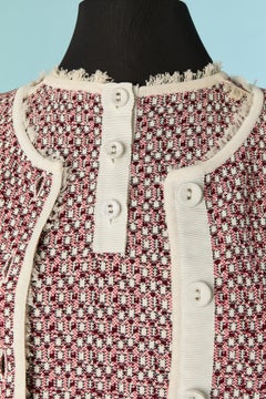 Cotton jacquard twin-set THOM BROWNE