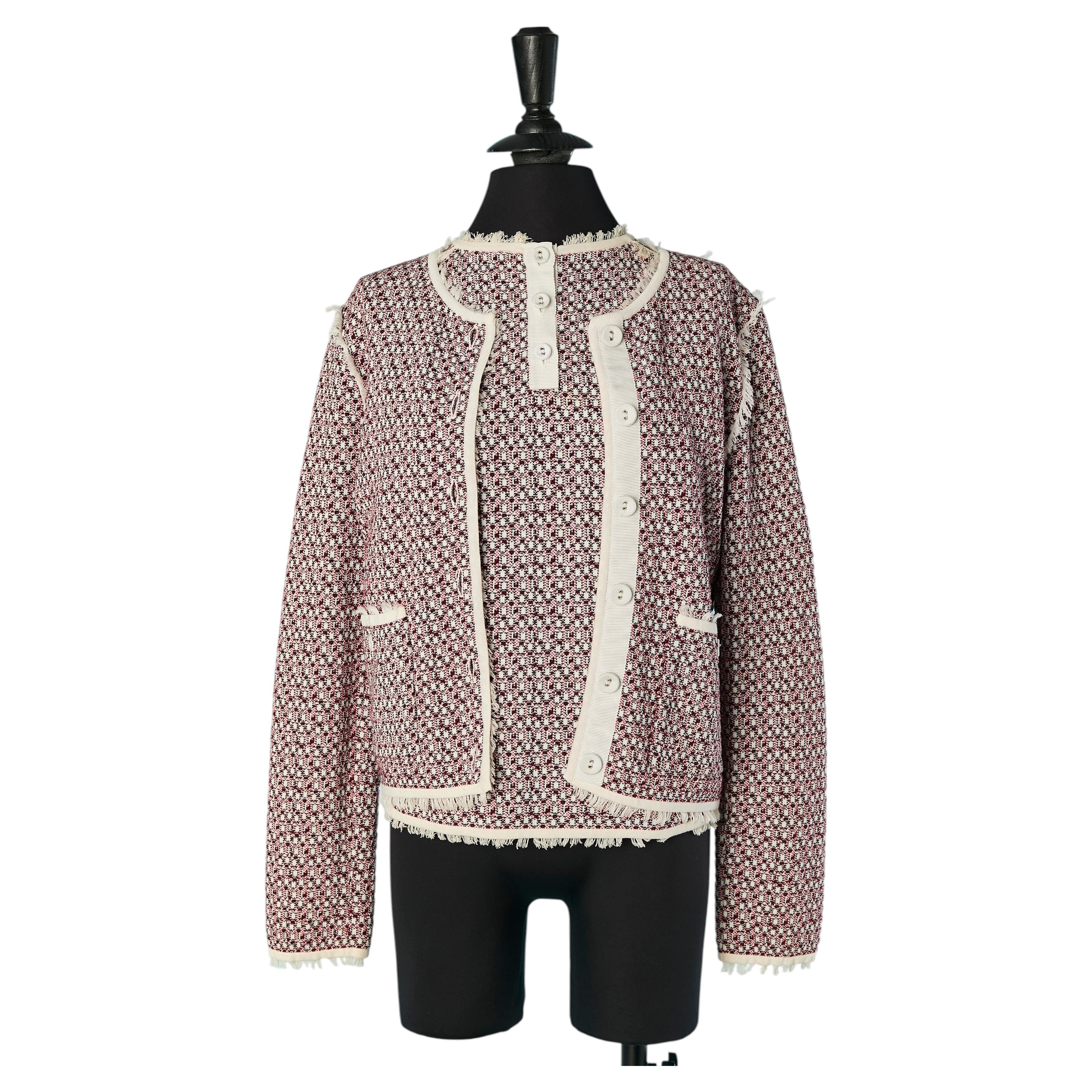 Conjunto doble en jacquard de algodón THOM BROWNE en venta