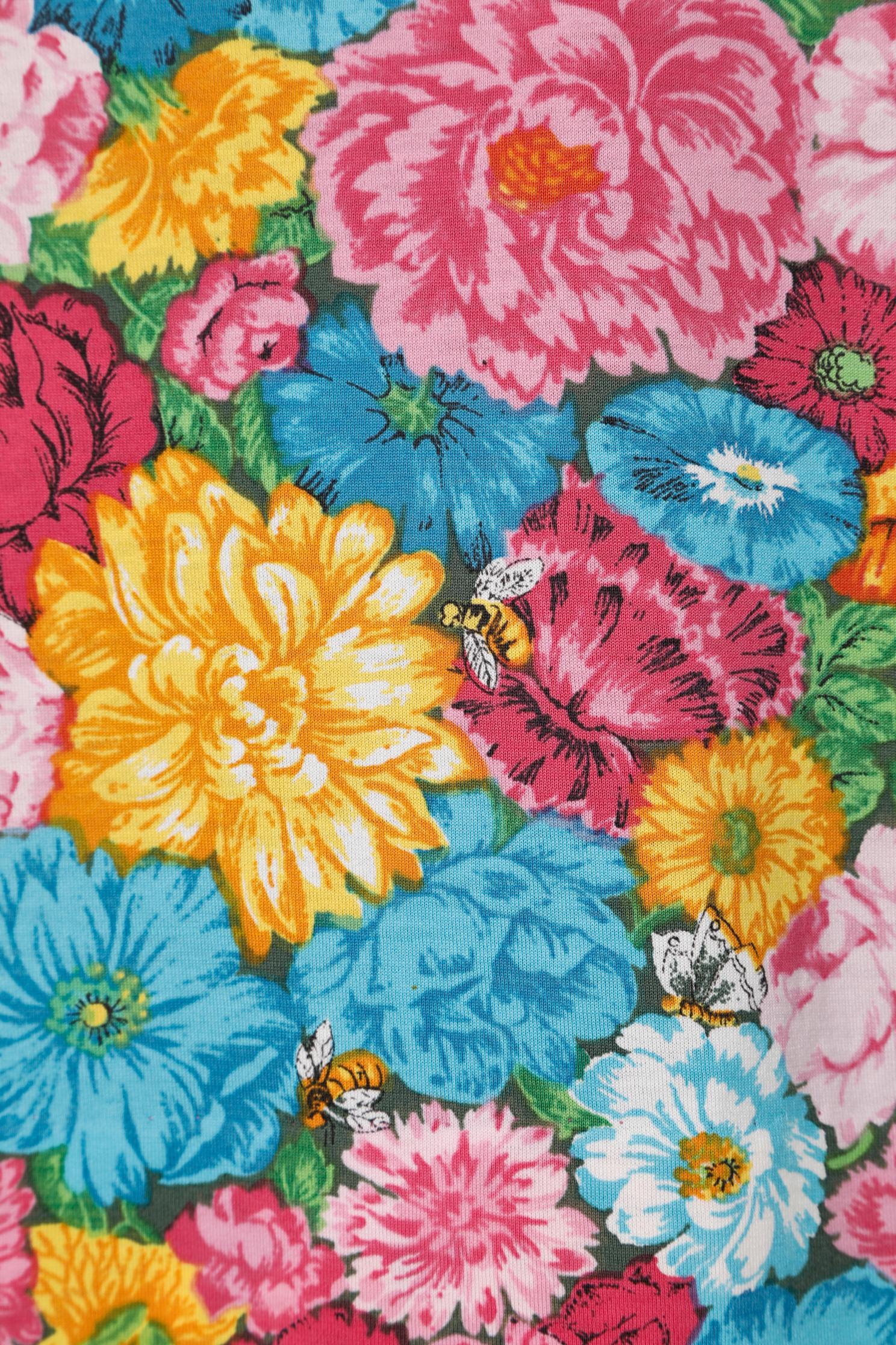 Haut Ken Scott imprimé floral en jersey de coton  Pour femmes en vente