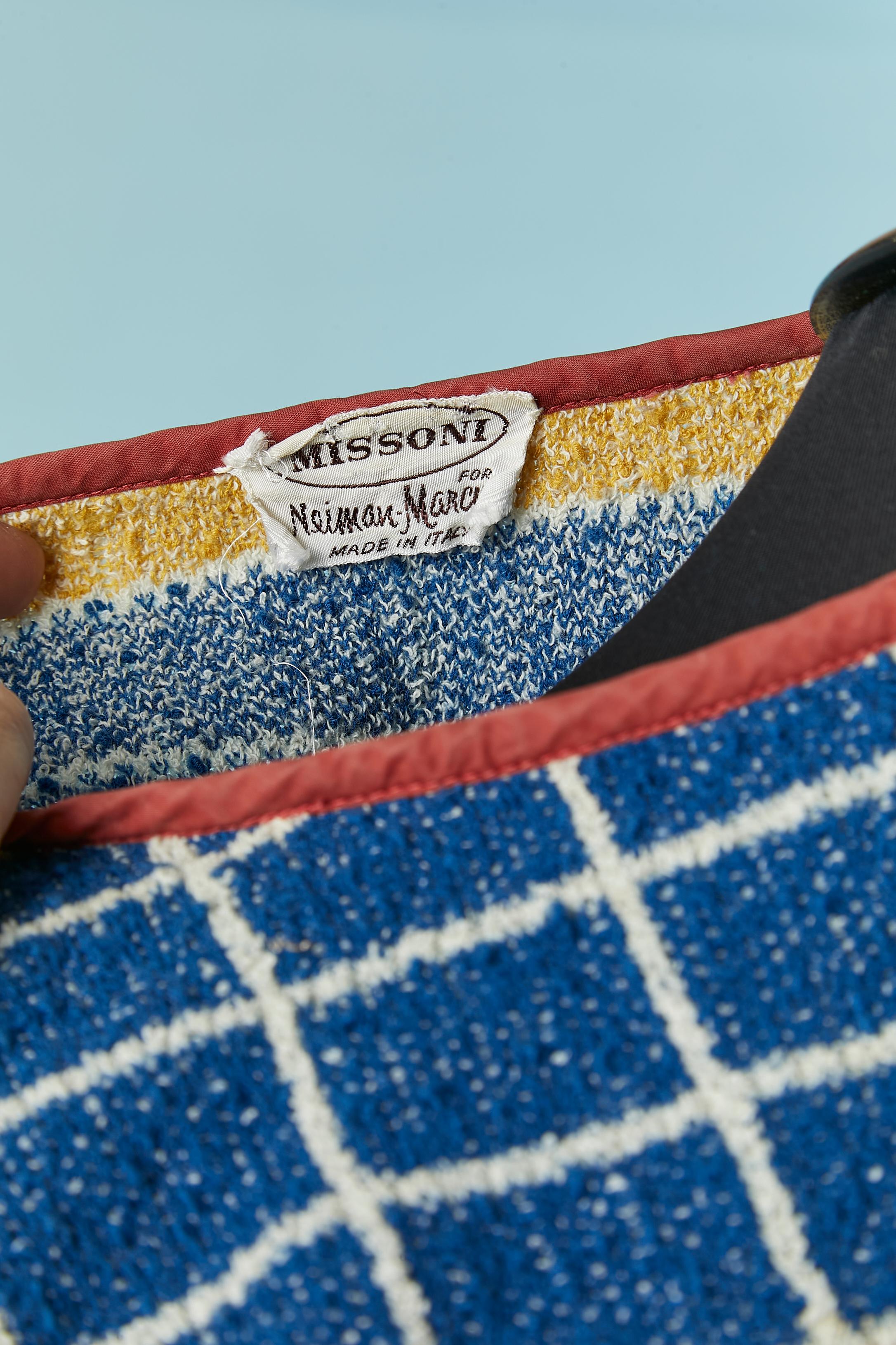 Cotton knit sweater and skirt ensemble MISSONI for Neiman Marcus Circa 1960's For Sale 2