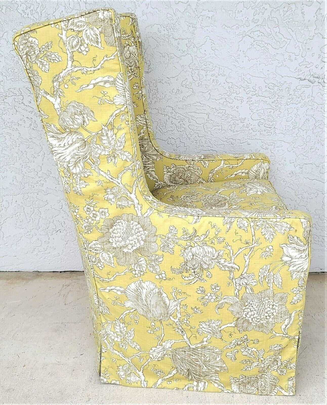 floral wingback armchair