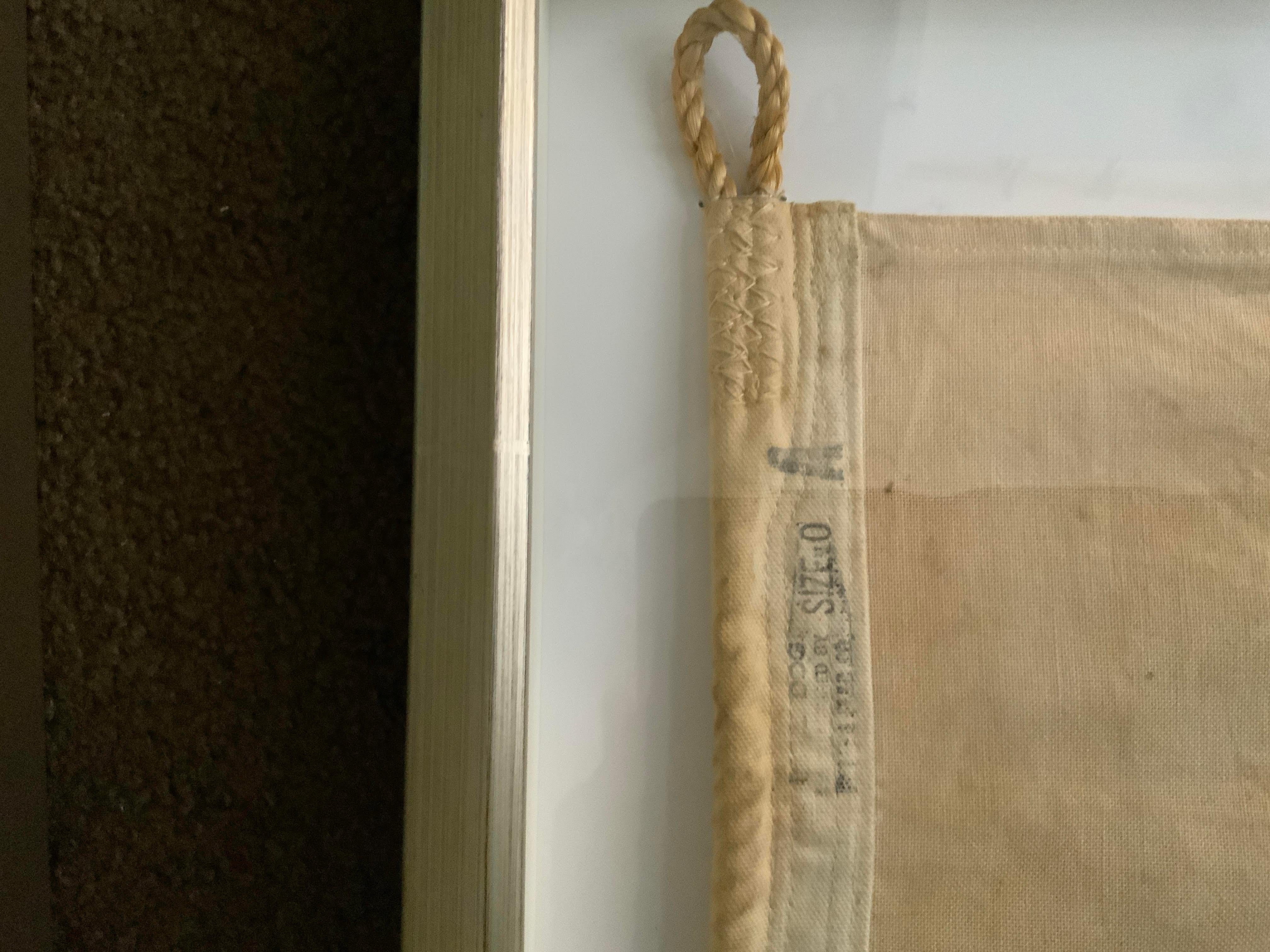 Drapeau de signalisation nautique en coton pour la lettre A Bon état - En vente à Norwell, MA