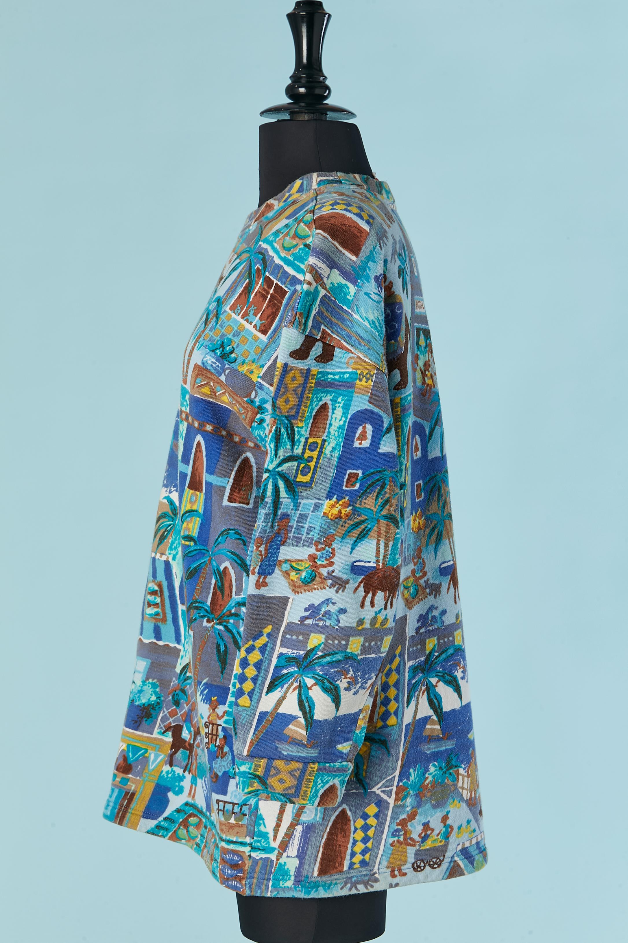 Cotton printed sweat-shirt KENZO In Good Condition For Sale In Saint-Ouen-Sur-Seine, FR