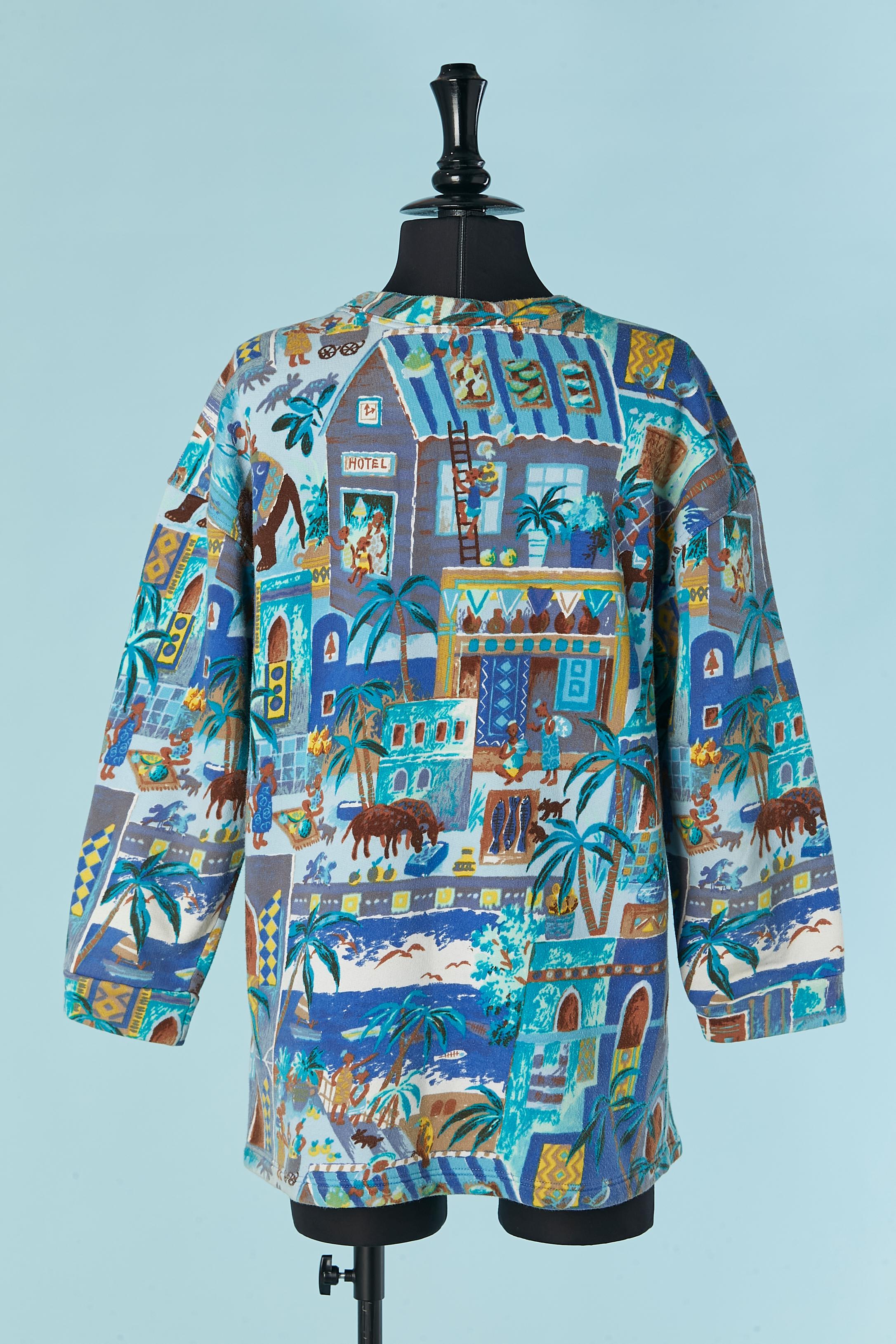 Women's or Men's Cotton printed sweat-shirt KENZO For Sale