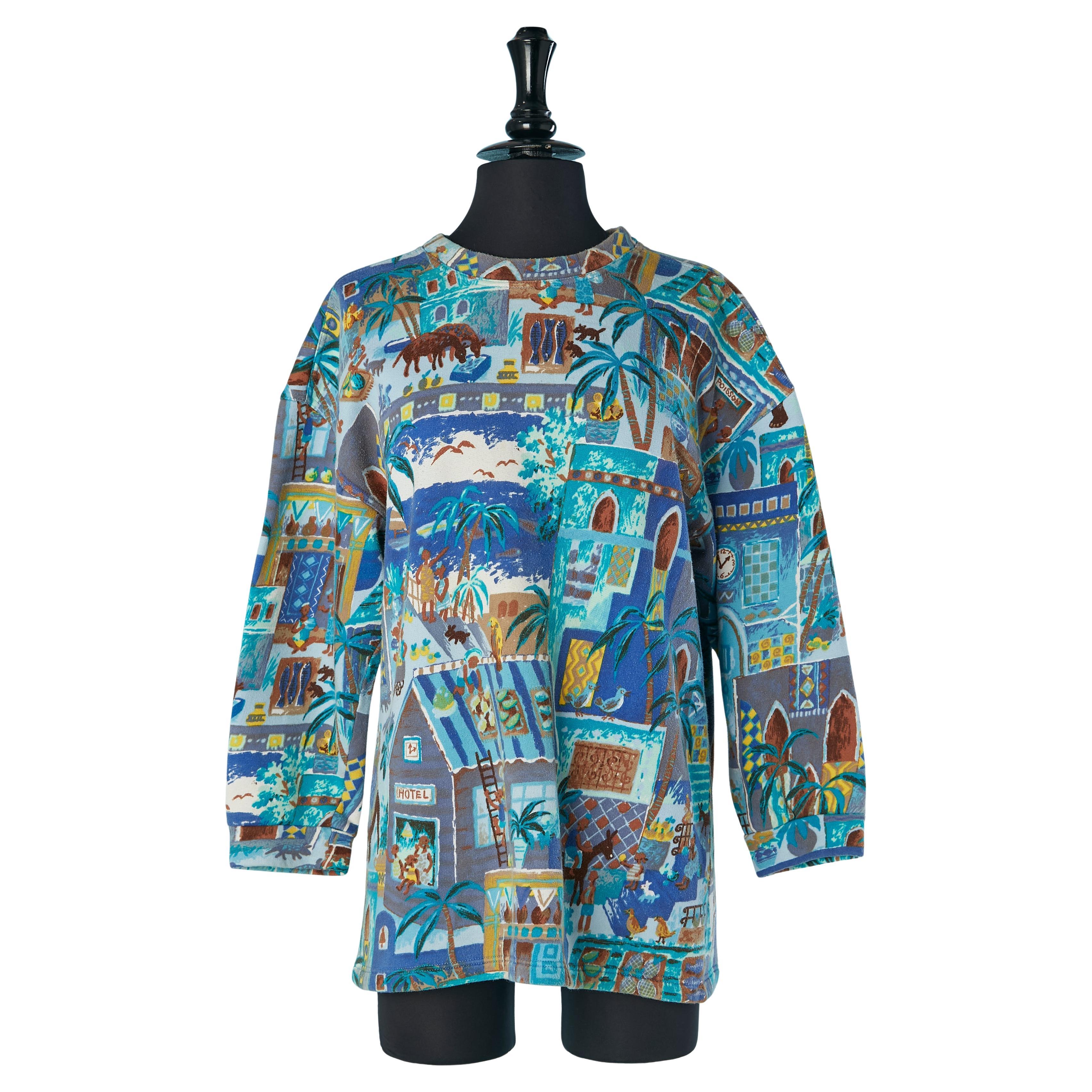 Cotton printed sweat-shirt KENZO For Sale