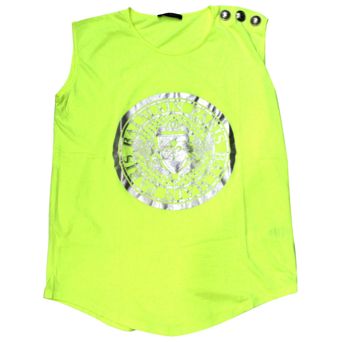 Cotton shirt with Balmain medallion print