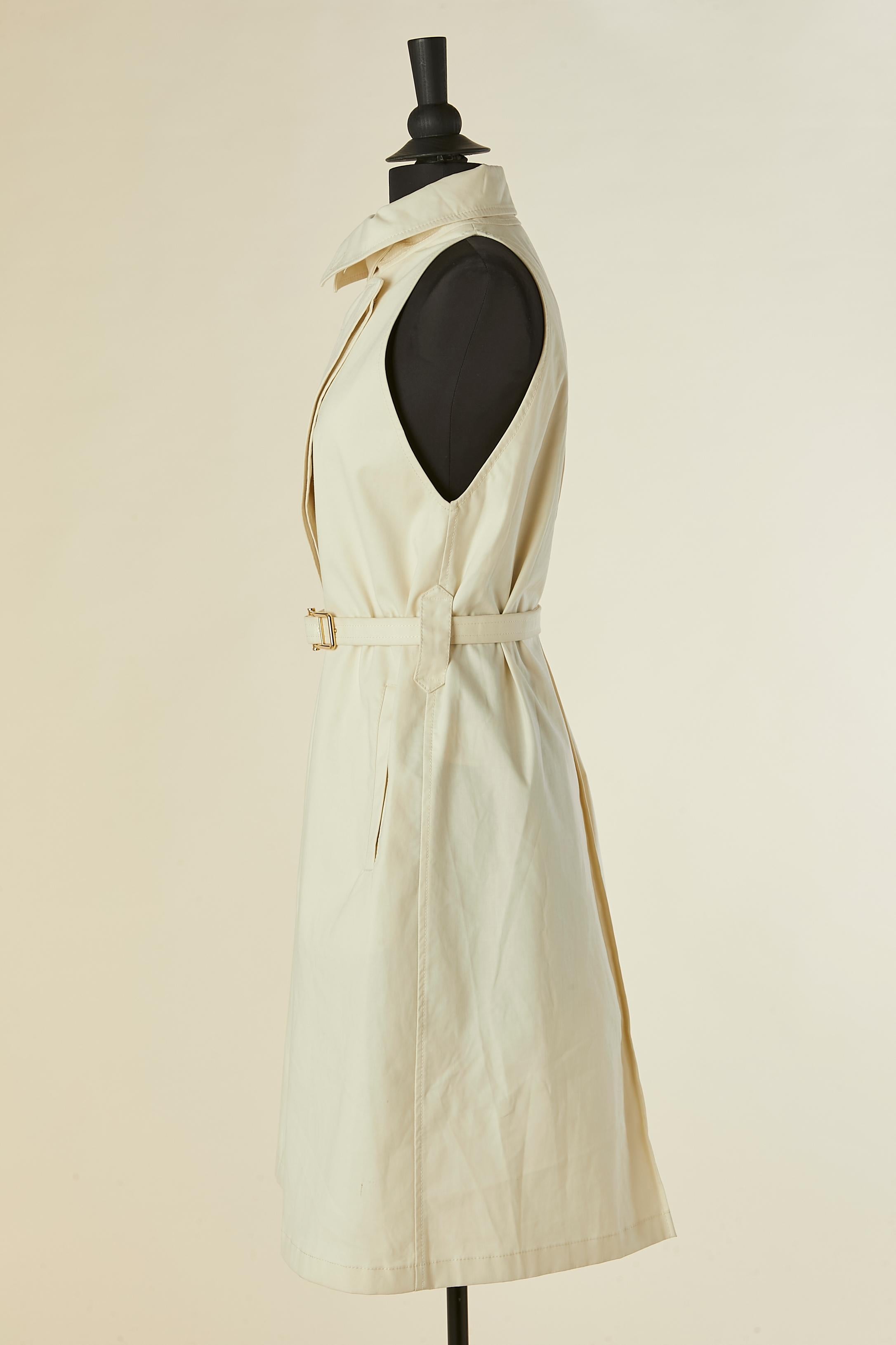 De las mujeres Gabardina sin mangas de algodón con cinturón STELLA Mc CARTNEY en venta