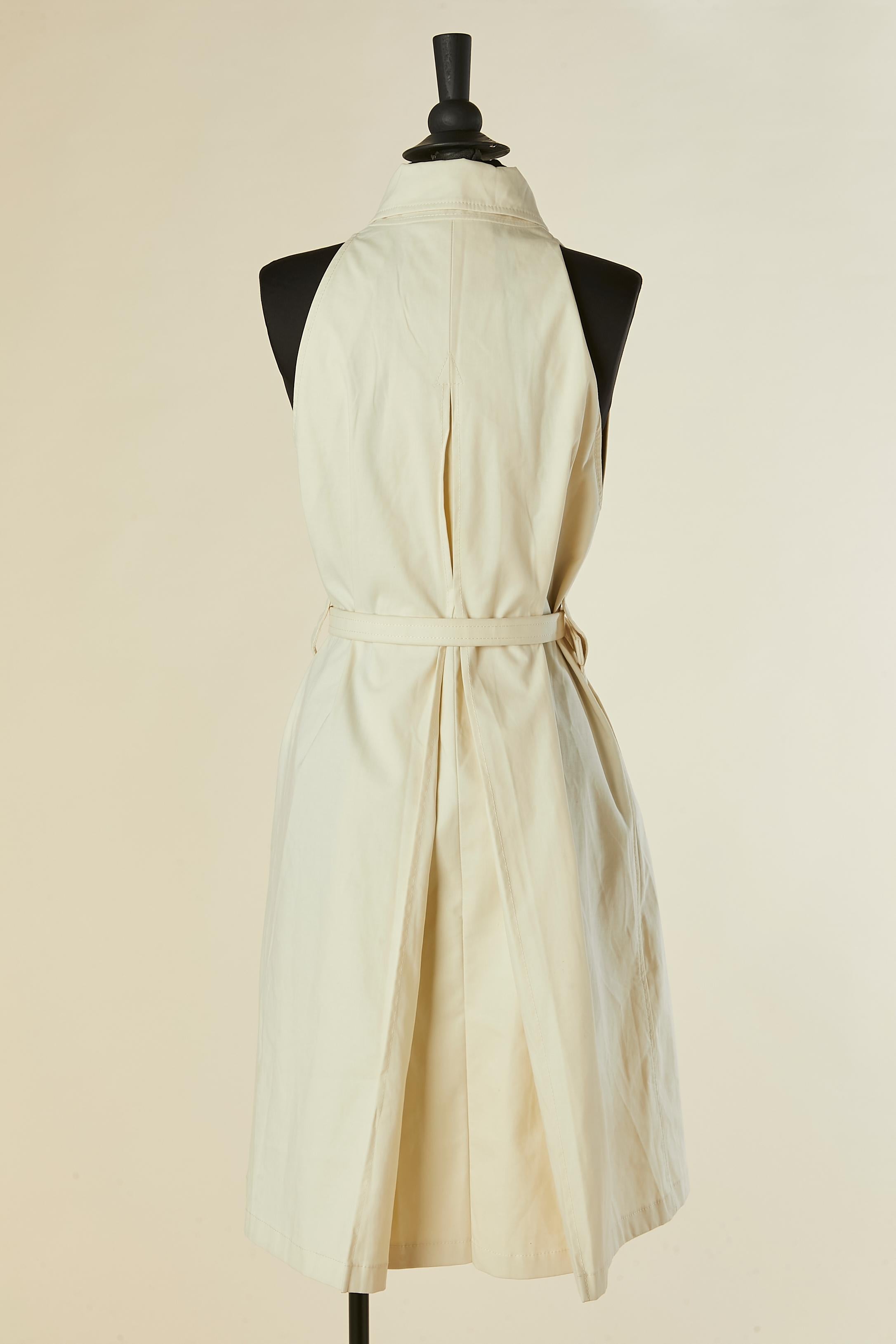 Gabardina sin mangas de algodón con cinturón STELLA Mc CARTNEY en venta 1