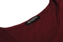 Cotton T-shirt with Balmain logo print