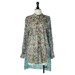 Cotton tunique with flowers print Christian Dior 
