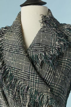 Cotton tweed skirt suit with fringes edges Vivian Westwood Gold Label