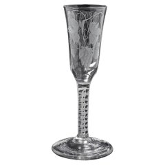 Baumwoll-Twist- Ale-Glas um 1760