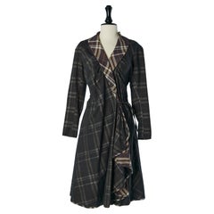 Abito avvolto in cotone con motivo a quadri interni Vivienne WESTWOOD Anglomania