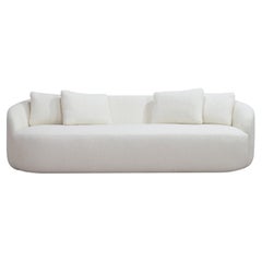 'Cottonflower' Sofa 240 in Torri Lana White Bouclé Fabric