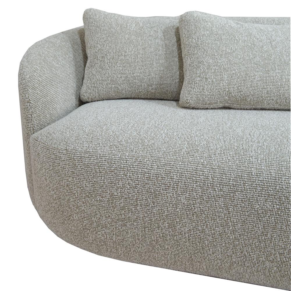 Modern 'Cottonflower' Sofa 280 in Torri Lana Sand Boucle For Sale