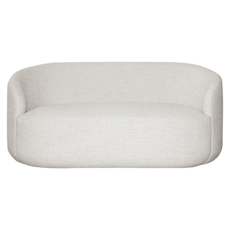 Curved Sofa Cottonflower In White Fabric By Kabinet For At Curved Sofa Cottonflower In White