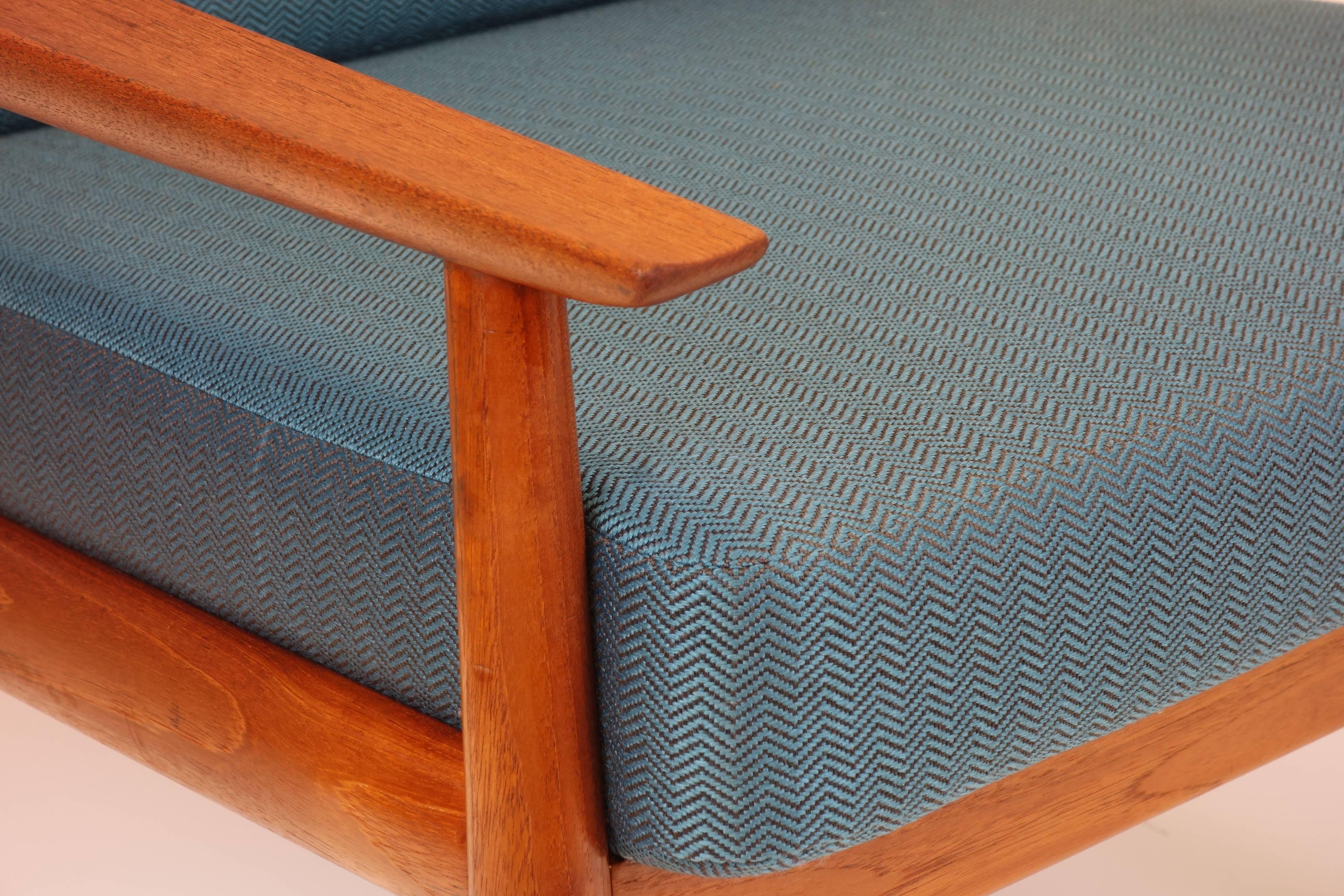 Danois Canapé 3 places Original Sofa by Grete Jalk Dansk Mobler Teakwood, Danemark, années 1960 en vente