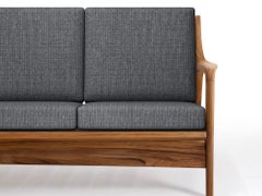 COUCH in solid teak. Outdoor / indoor. Mid-20th Century style