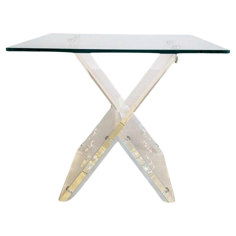 Couchtisch Acrylglas Glas 1970 1980 Design Beistelltisch space