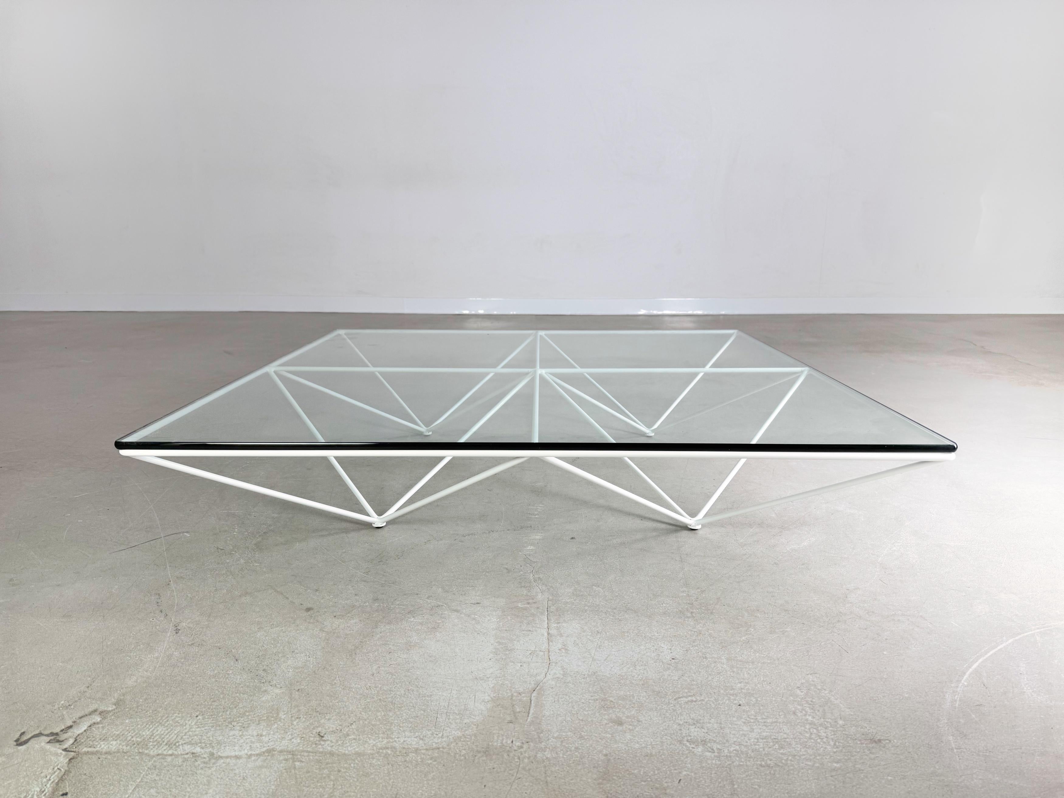 Postmoderne Couchtisch B&B Italia Paolo Piva Glas Design Klassiker 1980 en vente