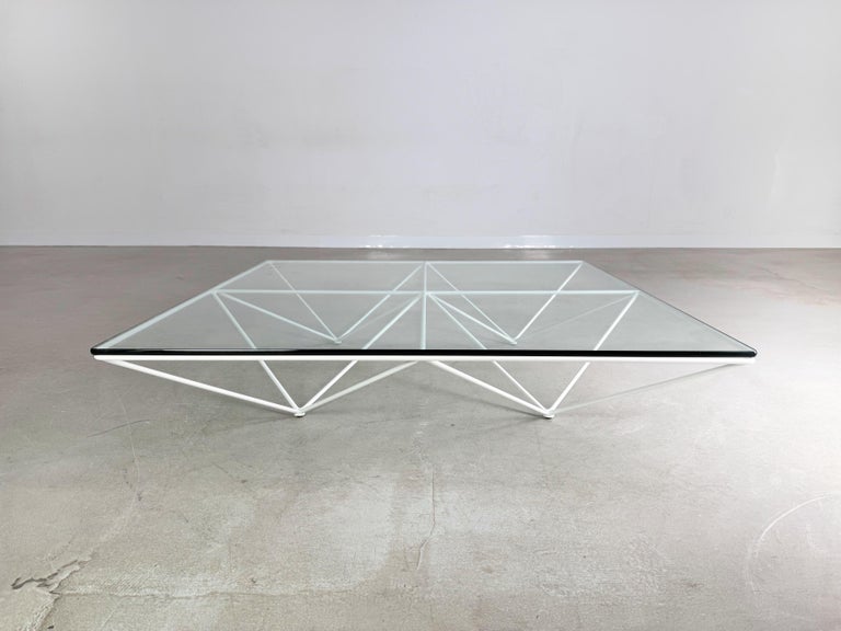 Couchtisch B&B Italia Paolo Piva Metall Glas Design Klassiker 1980