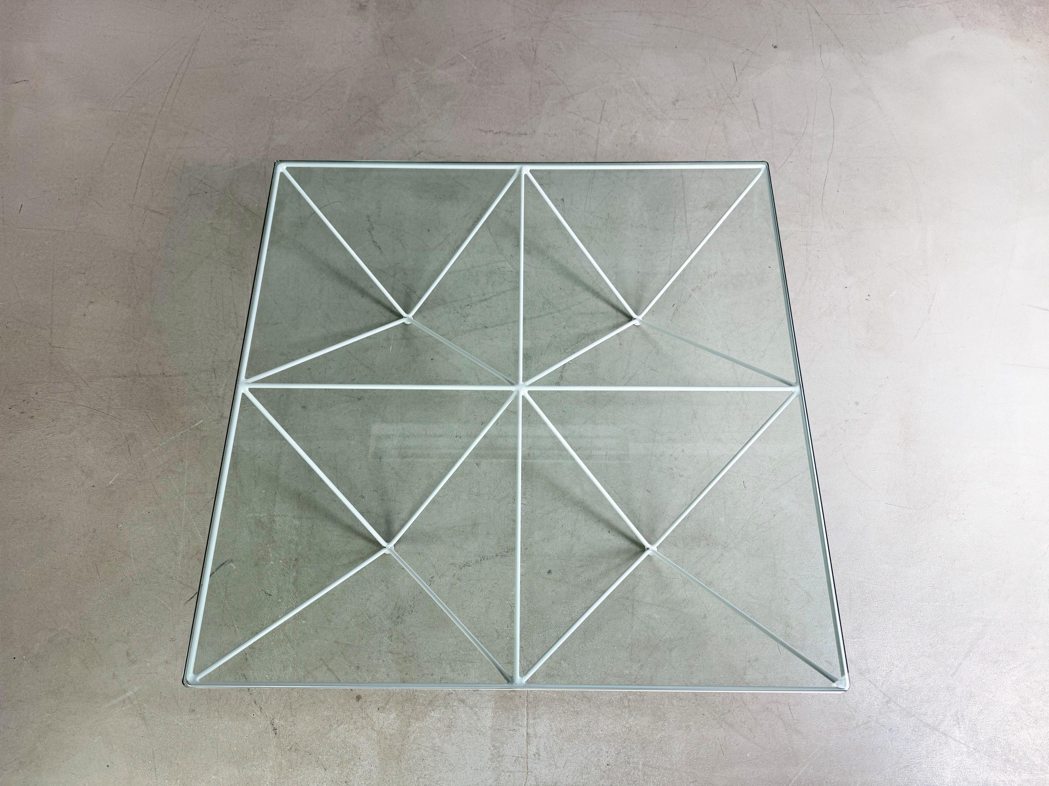 italien Couchtisch B&B Italia Paolo Piva Glas Design Klassiker 1980 en vente