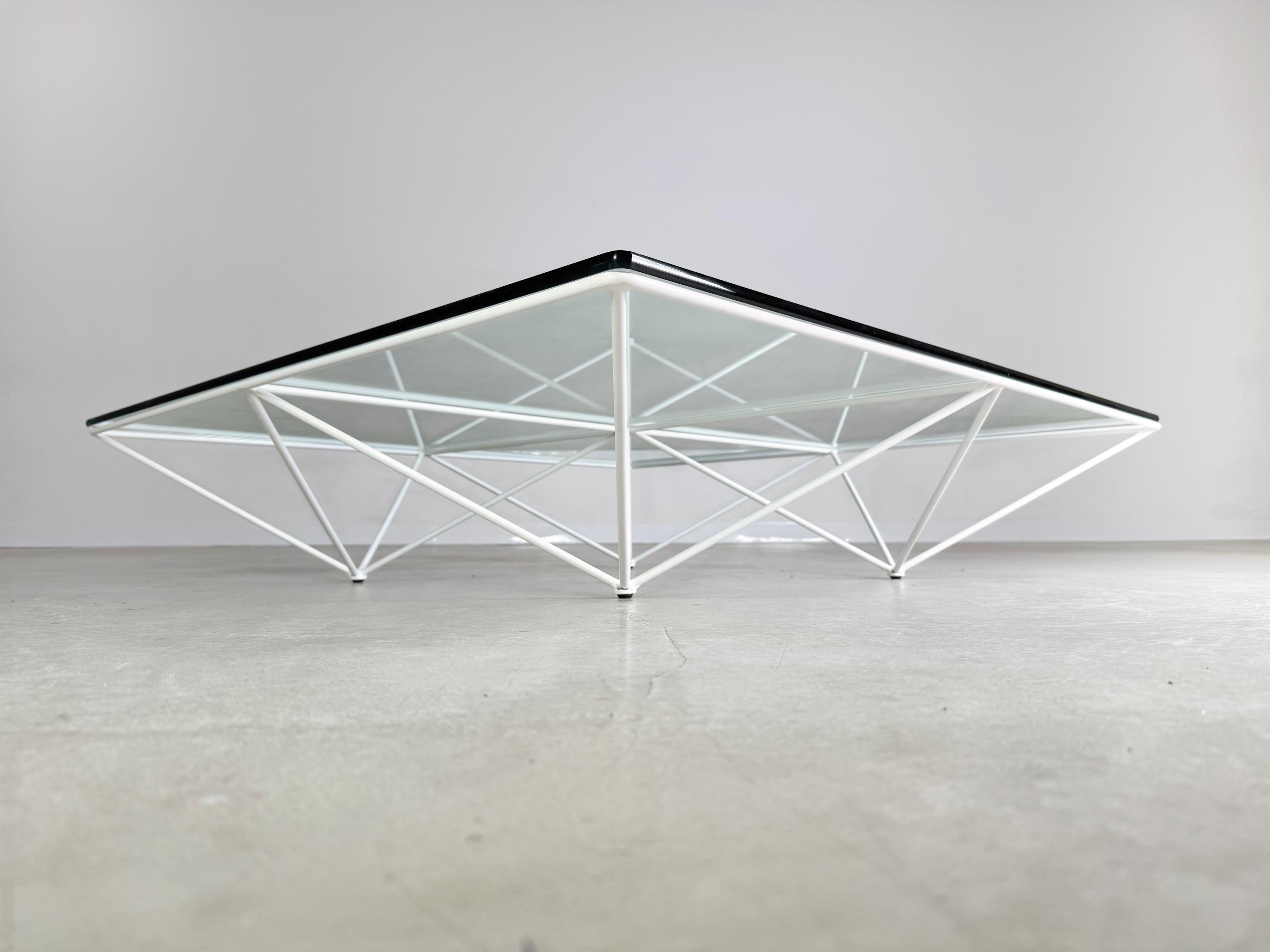 Couchtisch B&B Italia Paolo Piva Glas Design Klassiker 1980 Excellent état - En vente à Berlin, DE