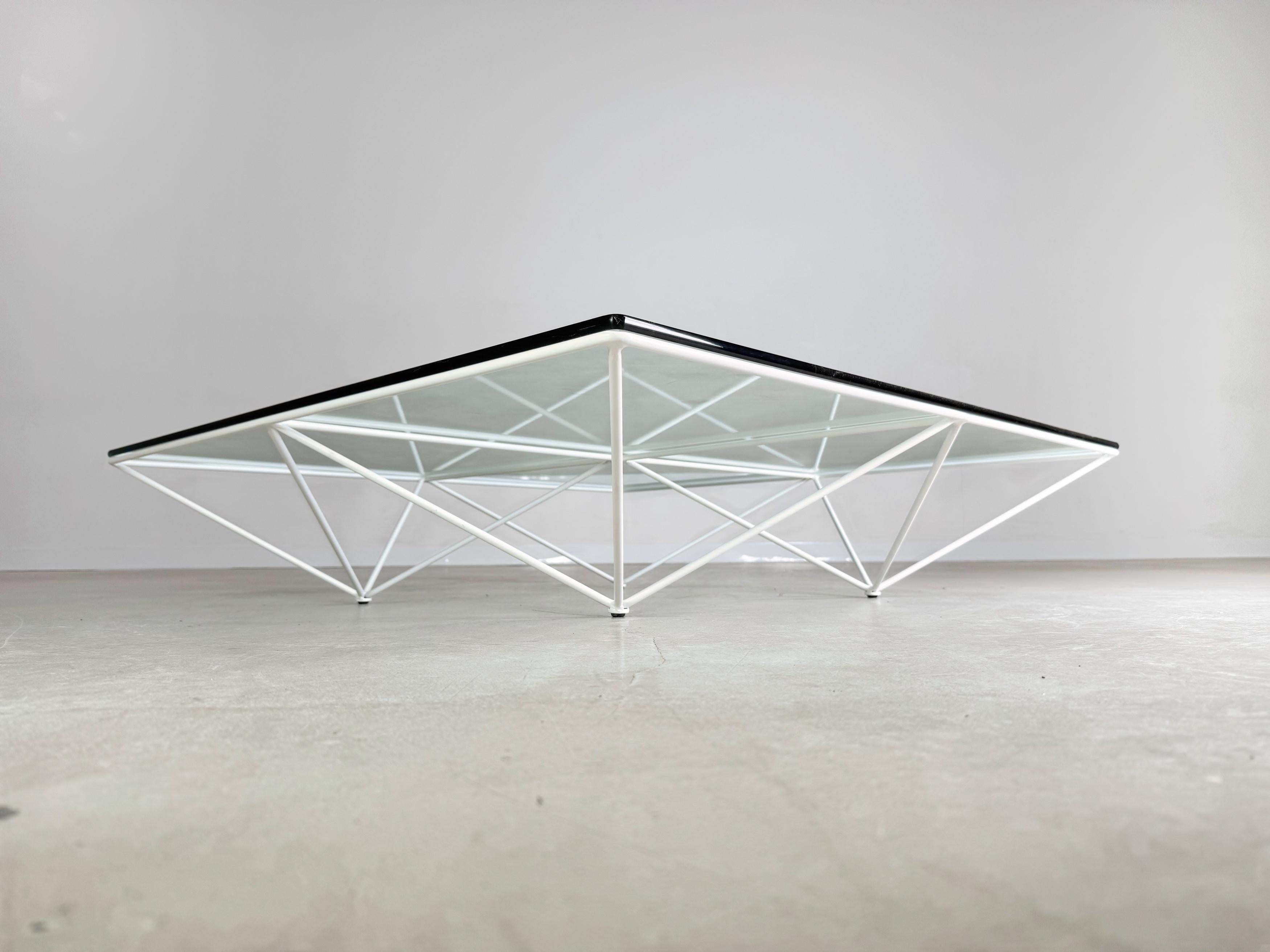 Fin du 20e siècle Couchtisch B&B Italia Paolo Piva Glas Design Klassiker 1980 en vente