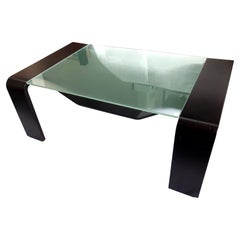 Couchtisch PEGASUS aus Glas und Mahagoni von Stressless