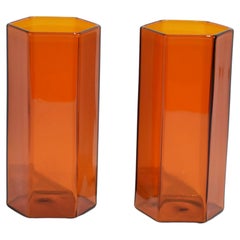 Coucou Tall Glass Set in Amber