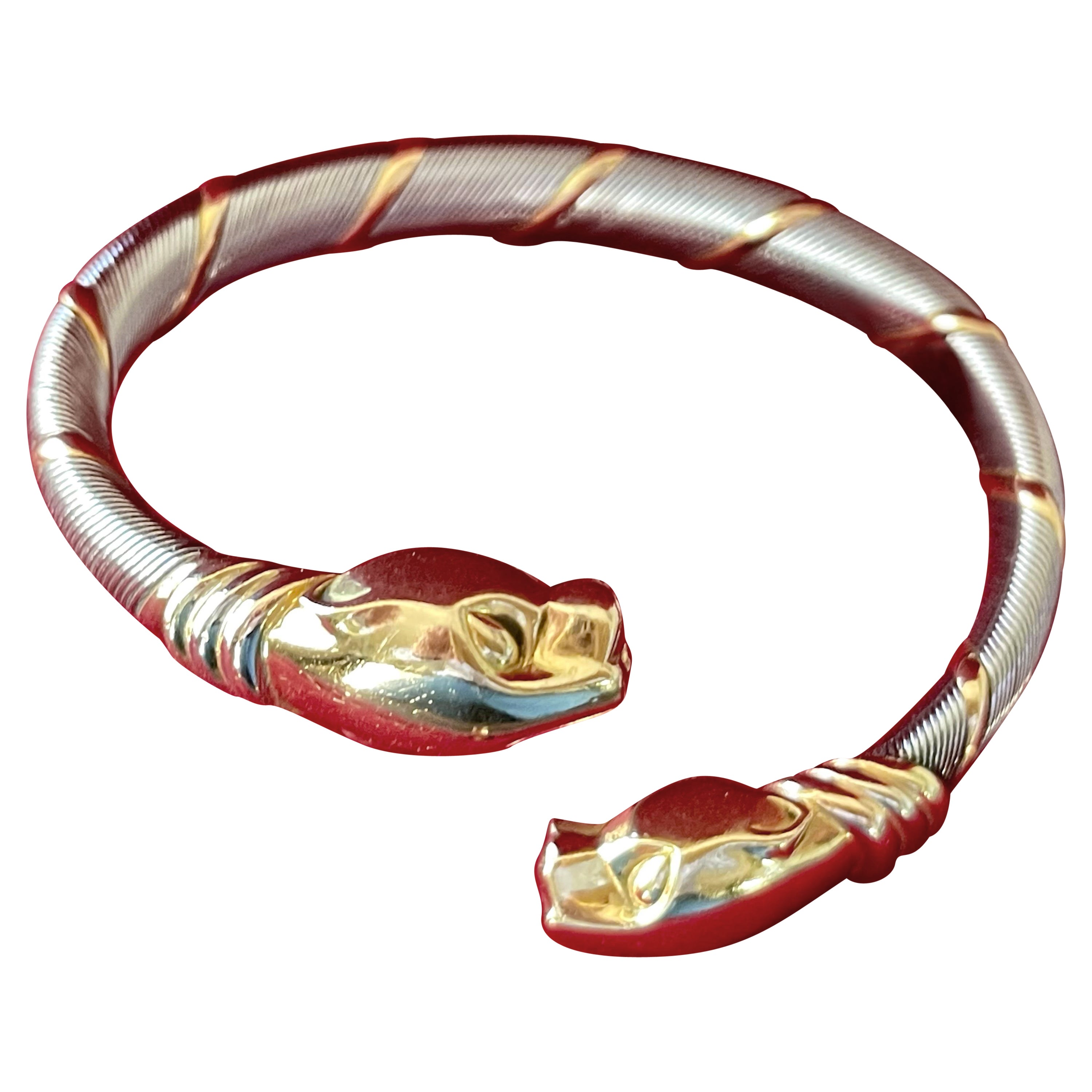 Cougar Cartier Bangle Bracelet Panther stainless steel yellow white rose Gold