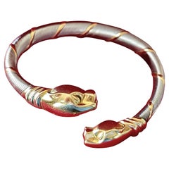 Cougar Cartier Bangle Bracelet Panther stainless steel yellow white rose Gold