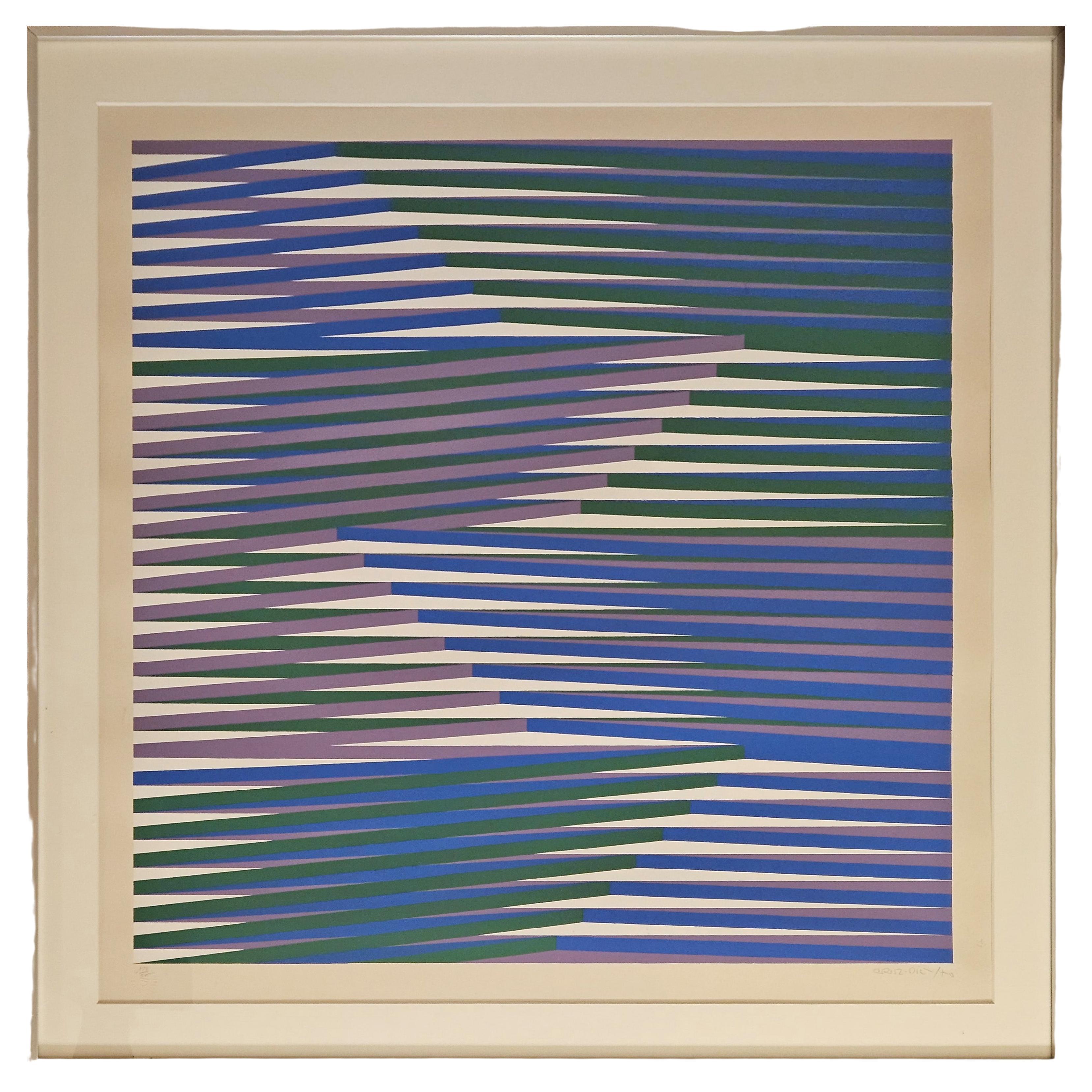 Couleur Additive N°8, Edition Denise René, by Carlos Cruz Diez For Sale