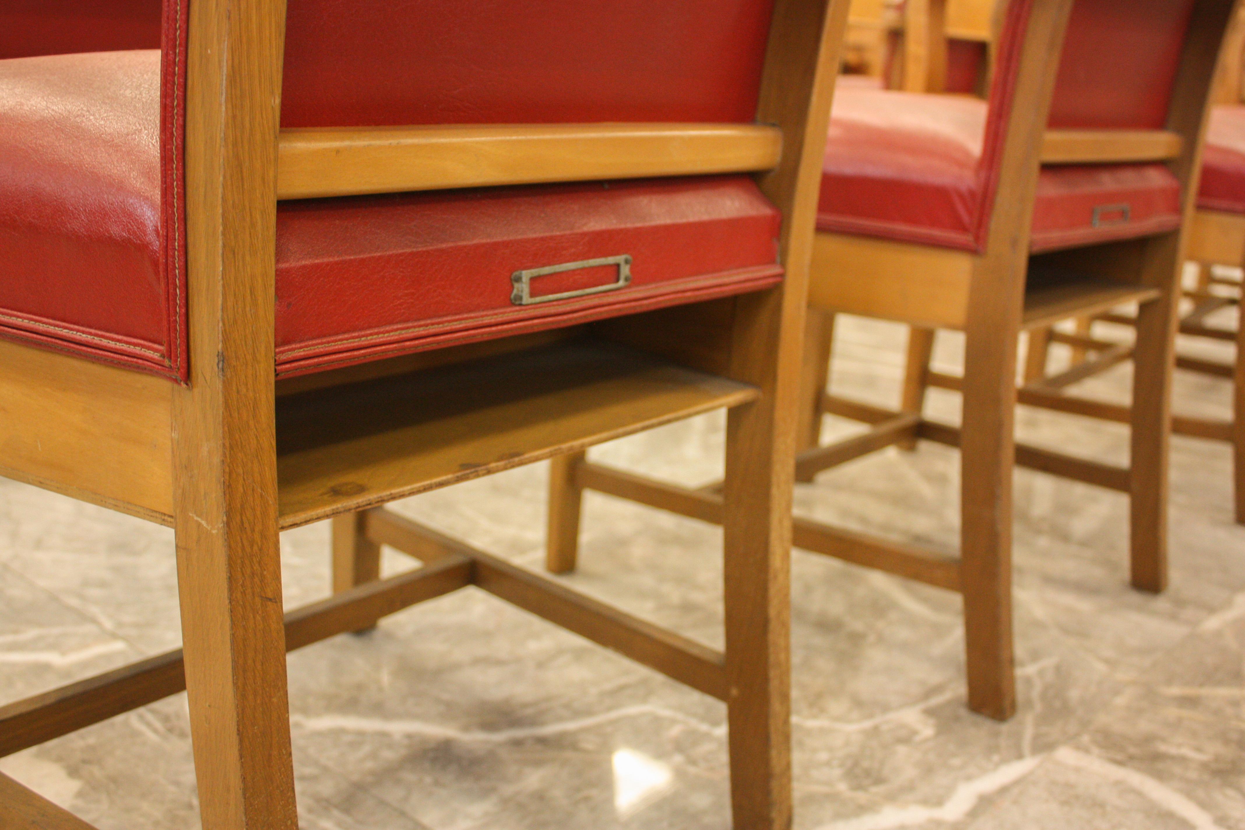 Council Chamber Desks Chairs and Armchairs, Italy, 1920 9