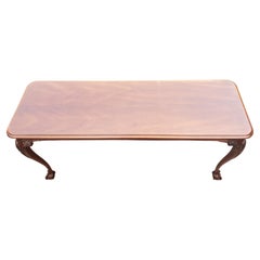 Council Craftman George III Mahogany Console Sofa Table with Ball and Claw Feet