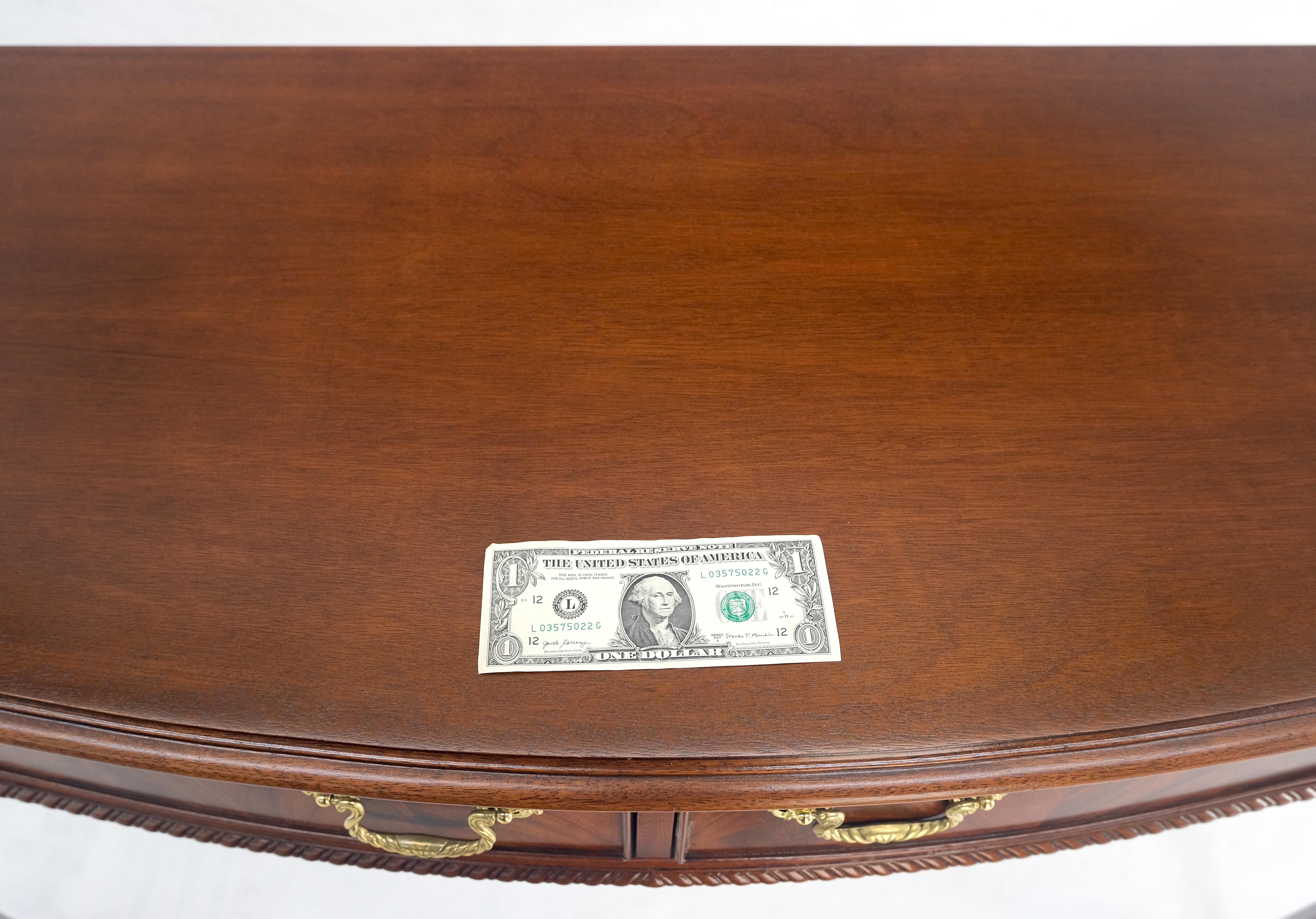 Council Flame Mahogany Two Drawers Console Table Server MINT en vente 8