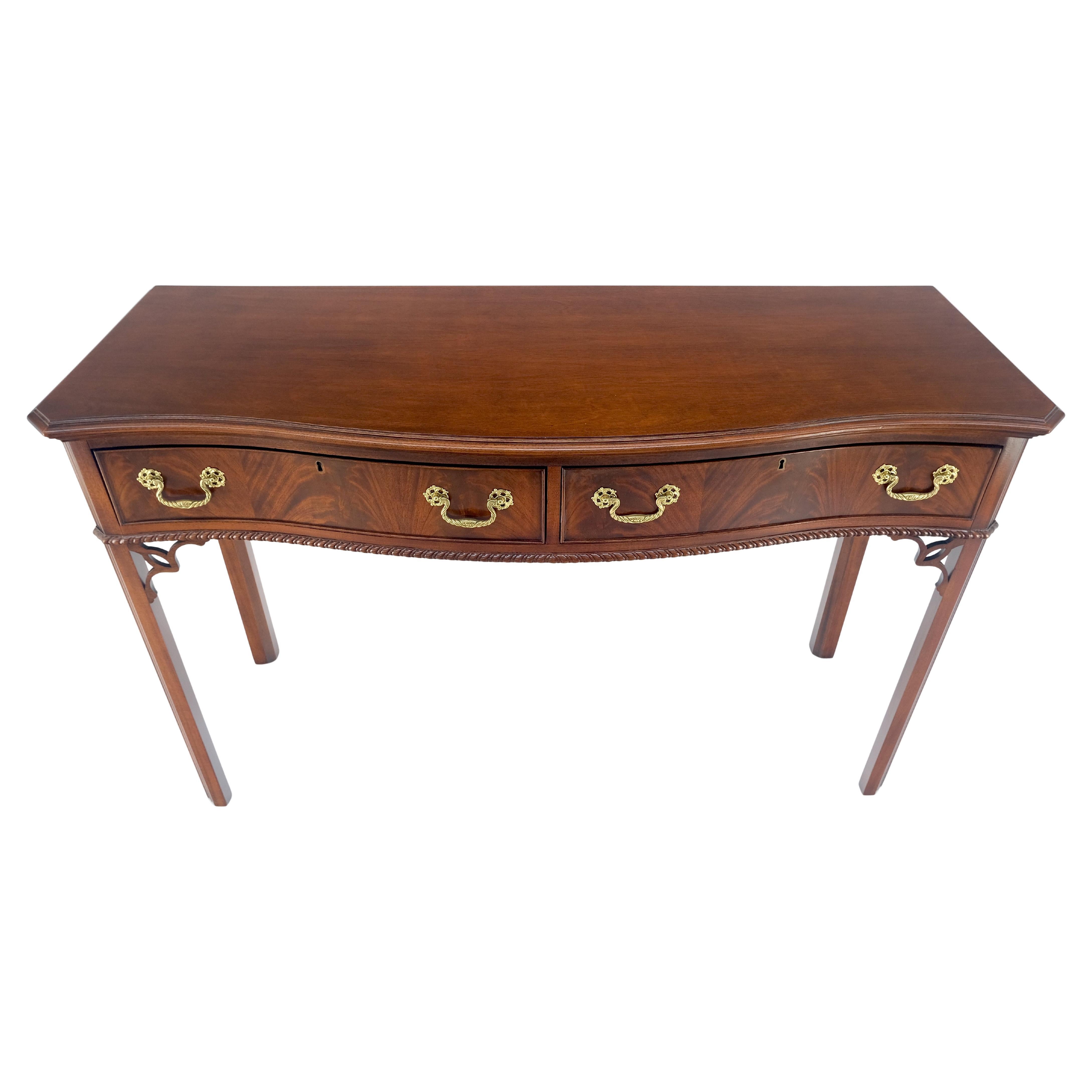 Council Flame Mahogany Two Drawers Console Table Server MINT