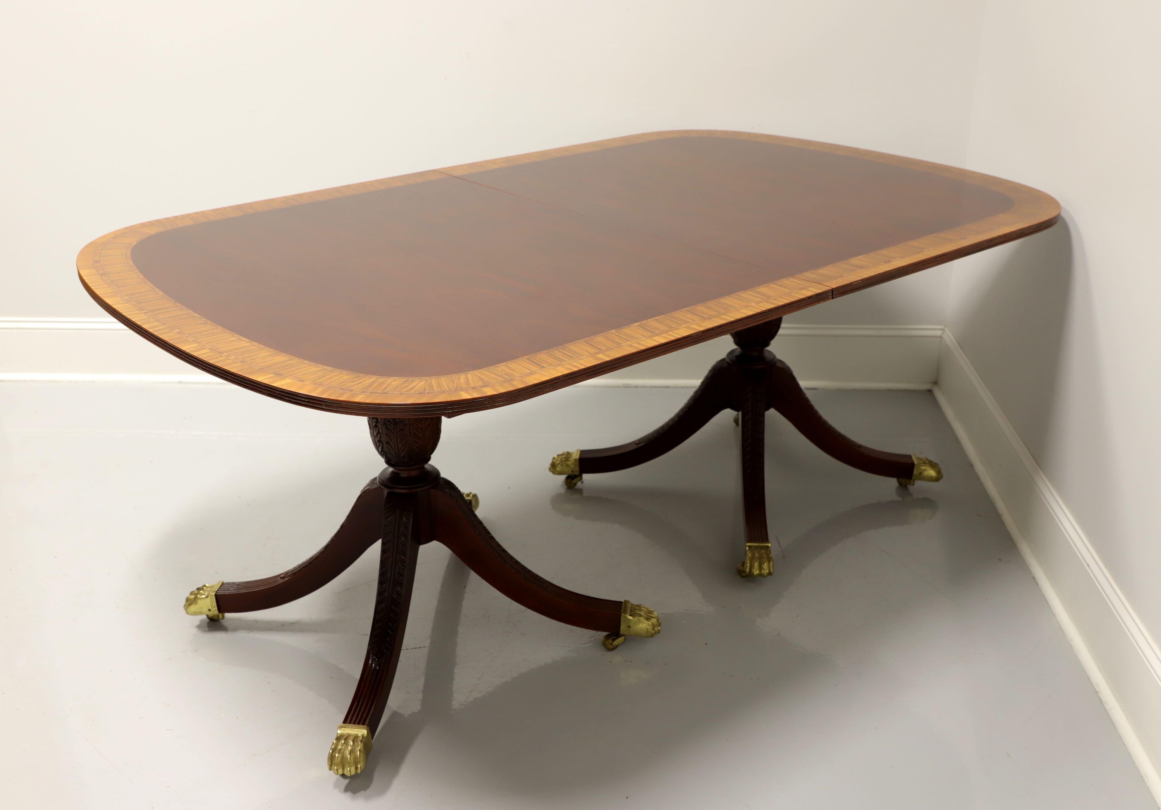 Other COUNCILL Banded Mahogany Double Pedestal Dining Table