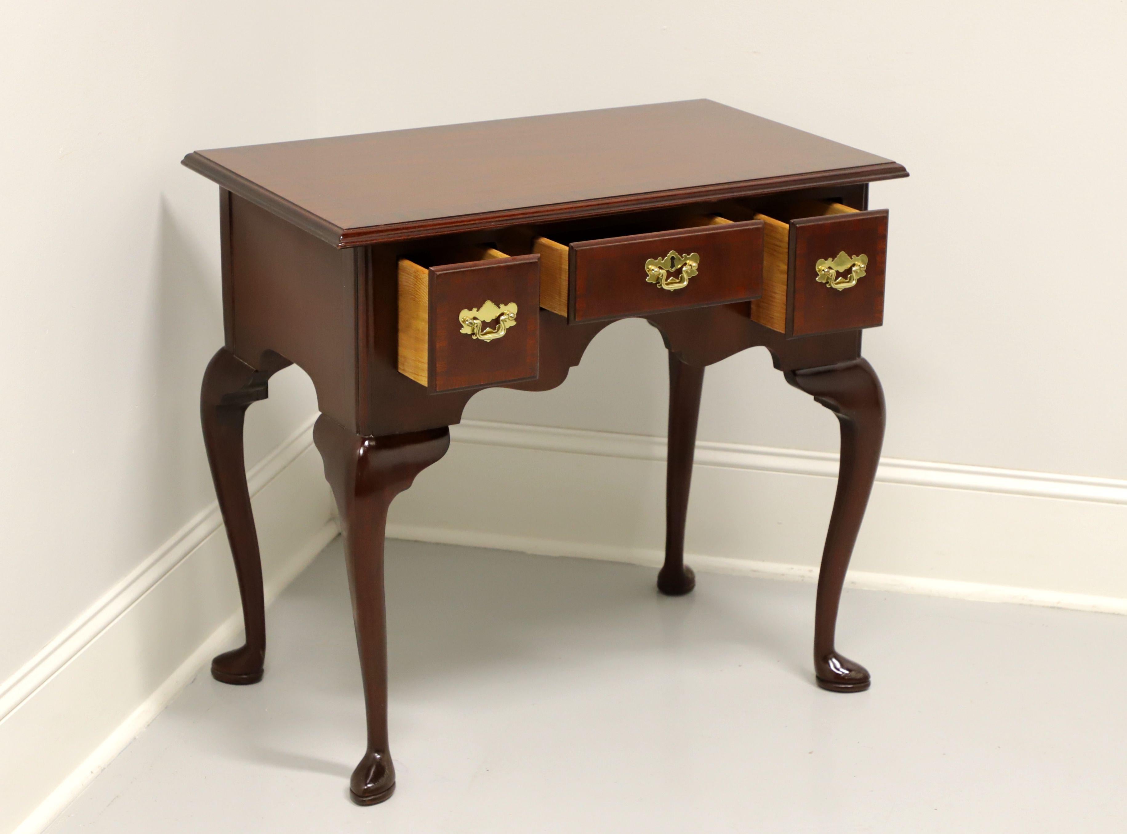 queen anne side table with drawers