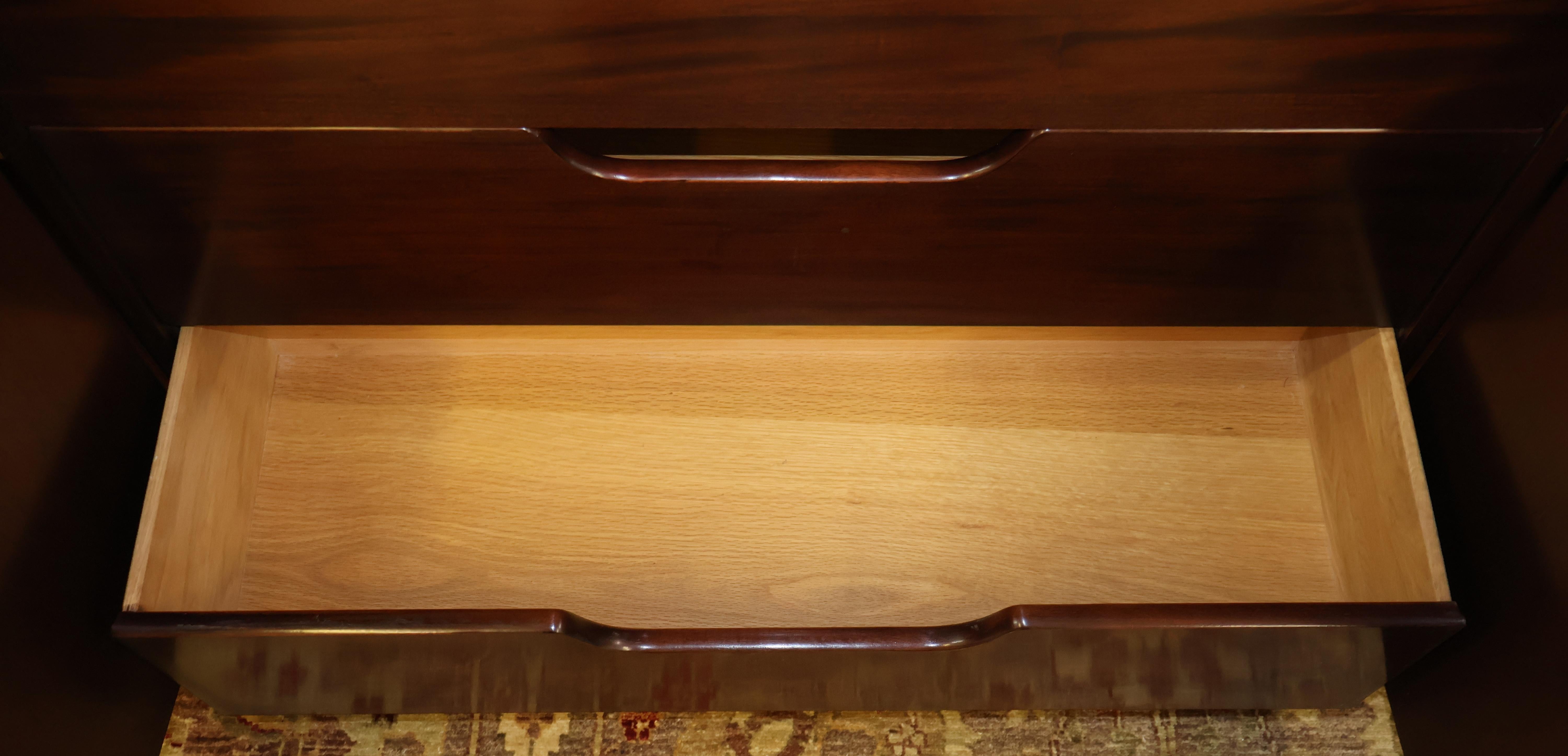 Councill Craftsman Flame Mahogany Bookcase China Breakfront 7