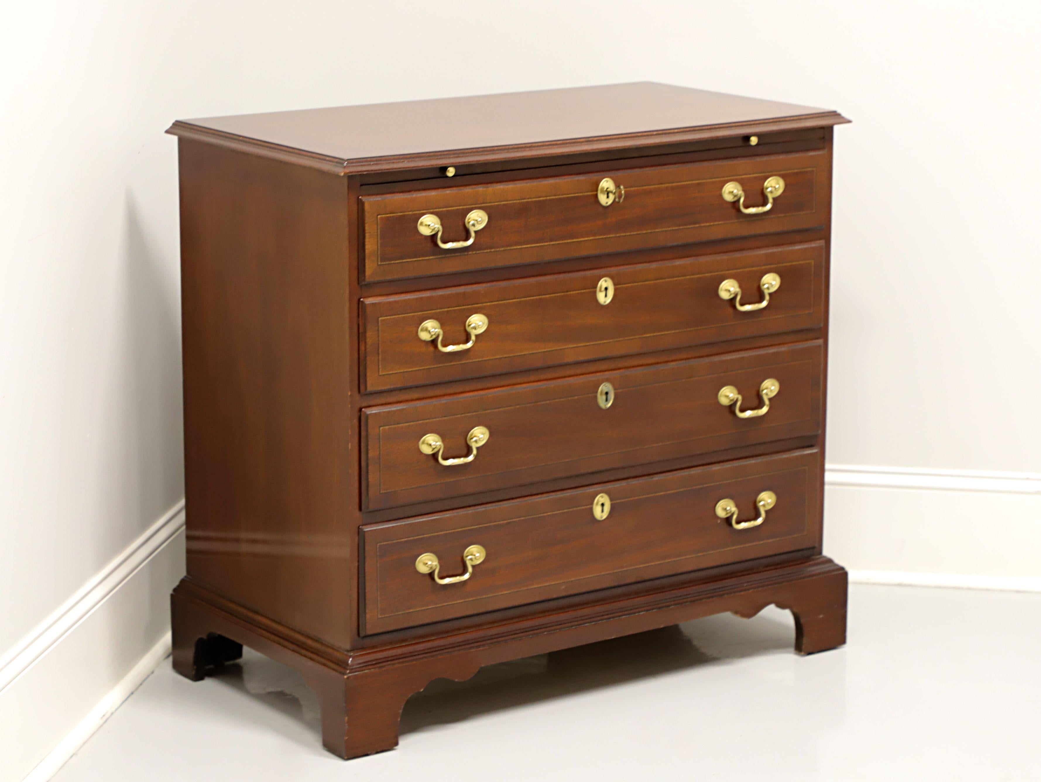 COUNCILL CRAFTSMEN Banded Mahogany Chippendale Style Bachelor Chest 6