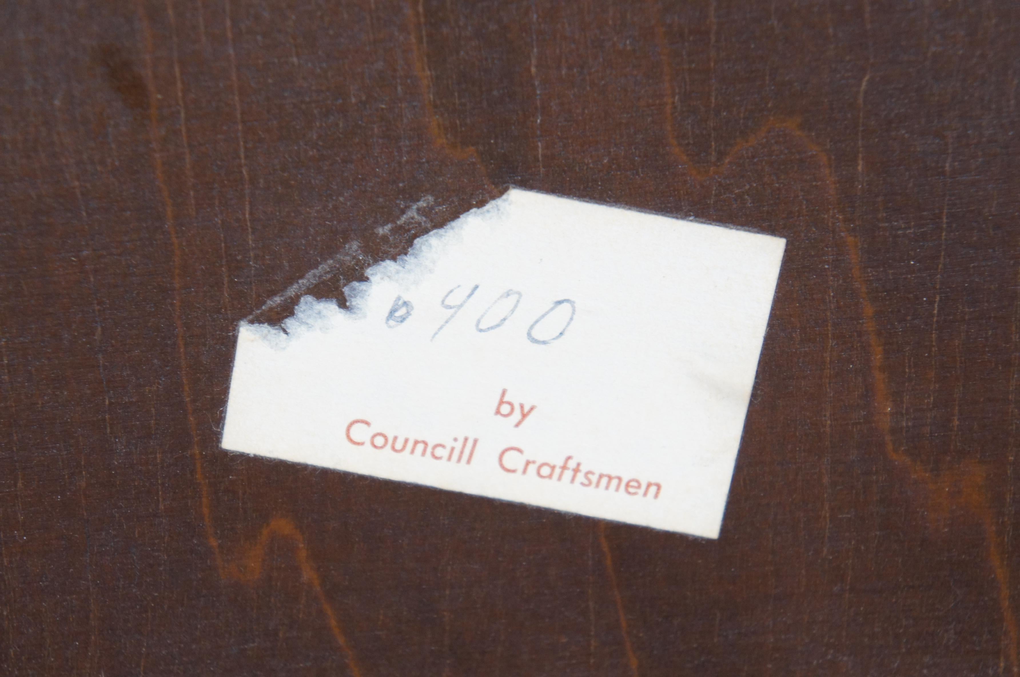 Consejo Artesano Chippendale Cerezo Tallado Espejo de Pared Biselado 47 siglo XX en venta