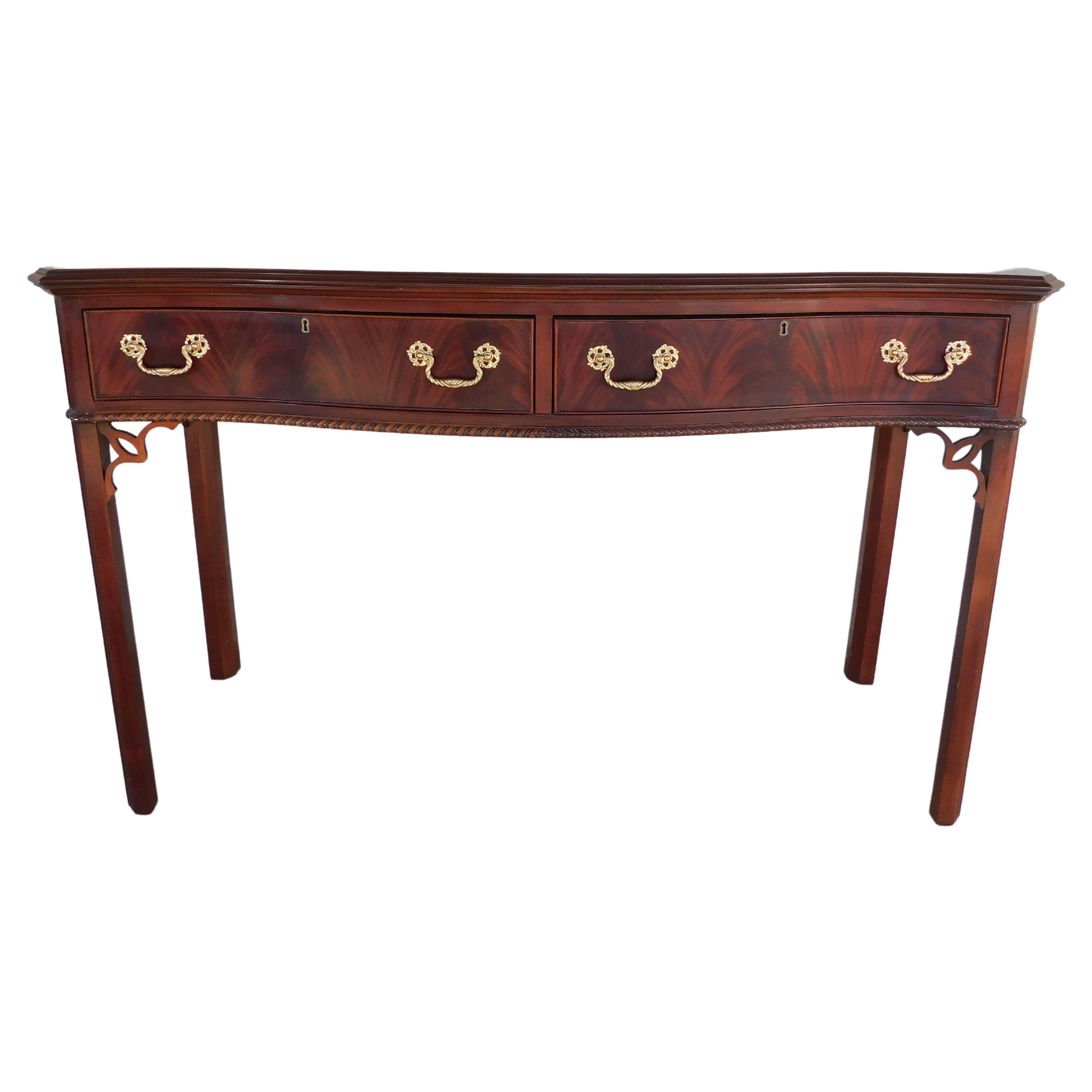 Councill Craftsmen Chinese Chippendale Style Mahogany Huntboard Server