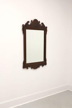 COUNCILL CRAFTSMEN Mahogany Chippendale Style Beveled Wall Mirror