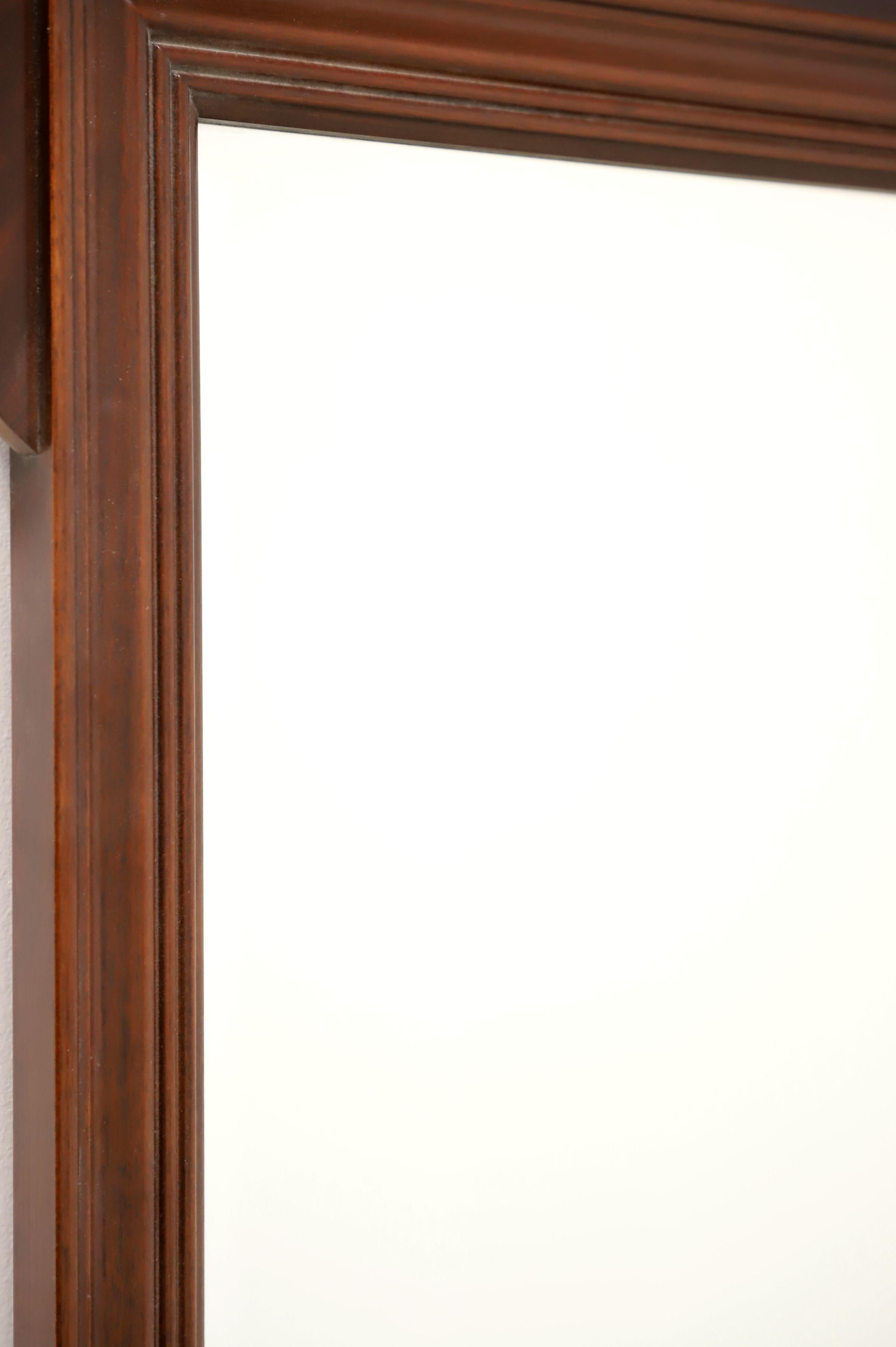 20th Century COUNCILL CRAFTSMEN Mahogany Chippendale Style Beveled Wall Mirror For Sale